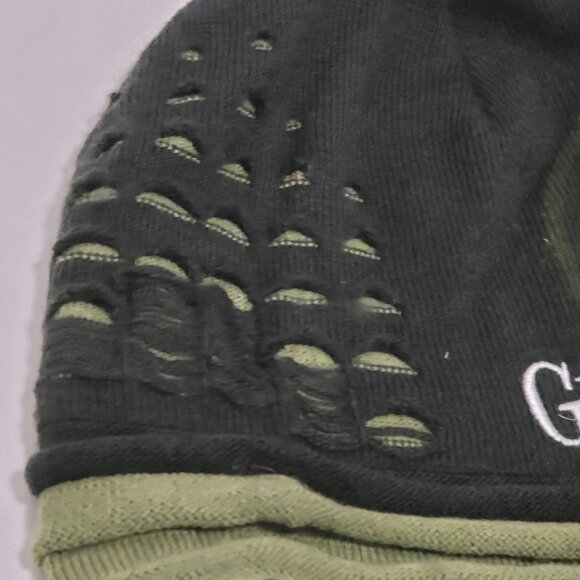 Guinness Beer & Bio Domes Hat Collab Beanie black/green Shredded Distressed OSFA - Picture 3 of 11